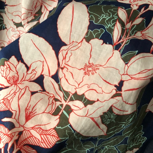 Talbots floral boho lightweight blouse 2x plus size 100% cotton - Picture 6 of 10